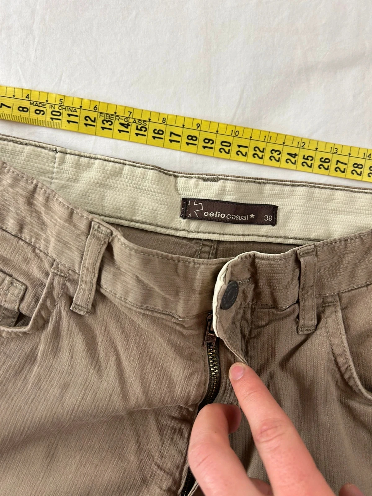 Jean de corte recto beige Celio casual – photo 10